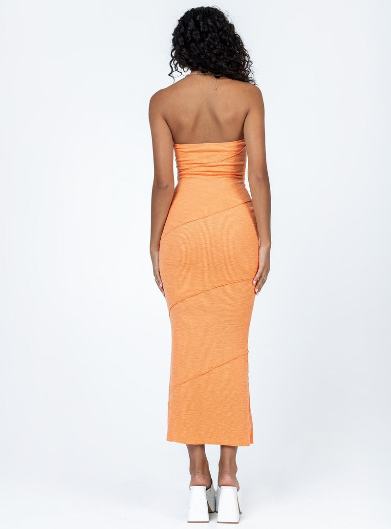 Oscar Midi Dress Orange