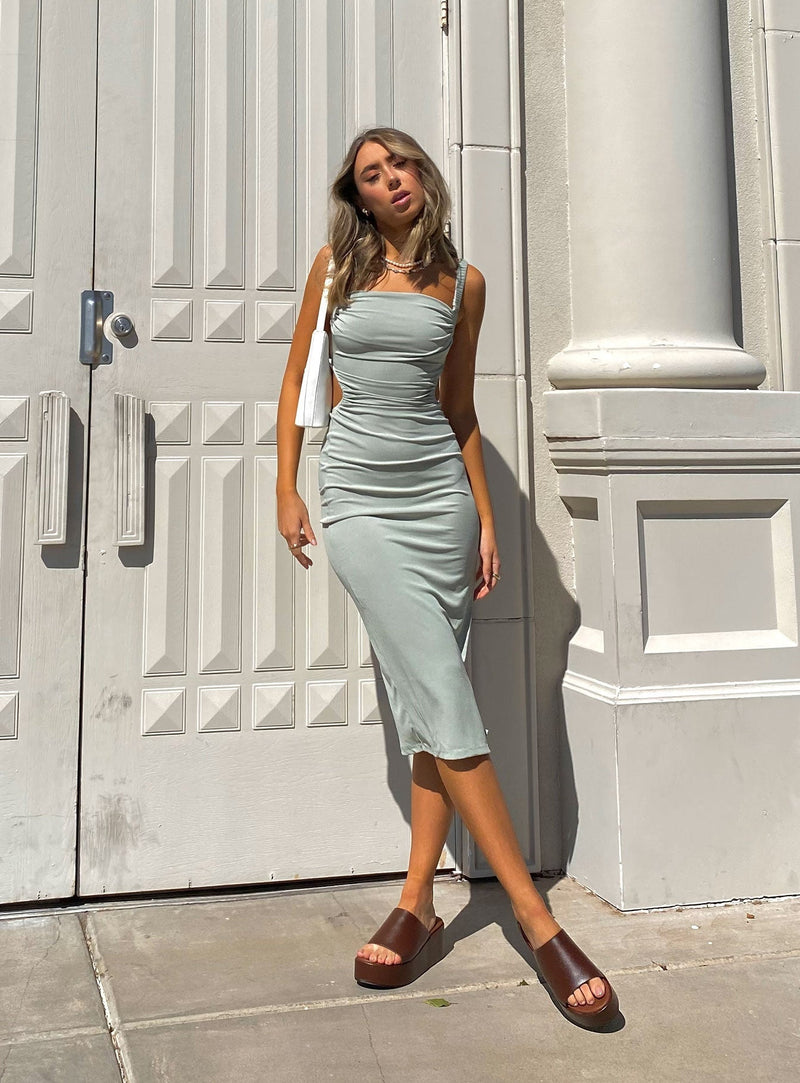 Lainey Midi Dress Sage